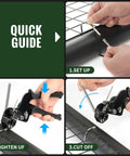 Quick guide for using Heavy Duty Zip Tie Gun Kit With Industrial Scissors, Tensioner And Cutter For Electrical Work, Outdoor Fence And Pipe Repairs, Chain Link And Garden Projects, Pro Grade Quick Tighten And Trim In One Go