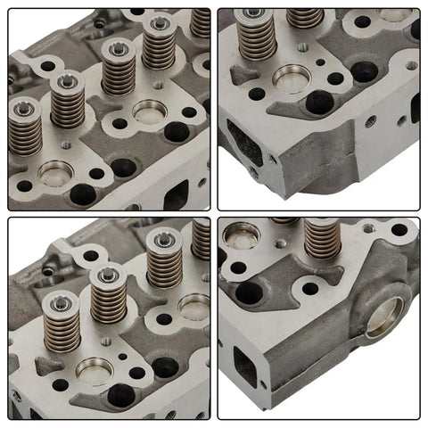 Top Tier Drop In Ready Engine Cylinder Head Assembly With Full Gasket Kit For S4L S4L2 Diesel Motors showing multi-angle views of the assembly.