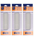Must Have MB 102 Breadboard 830 Point Solderless Prototype PCB Board DIY Kit packaging, front view, three units.