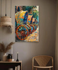 Fresh Bangladesh Rickshaw Wall Art Bringing Vibrant Bengali Folk Canvas Prints Framed 24 By 36 Inch ready to hang in cozy living room decor.