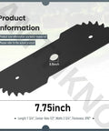 Two Pack Heavy Duty Edger Blade Seven And Three Quarters Inch By Two And Three Quarters Inch.090 Thick For Black And Decker displayed