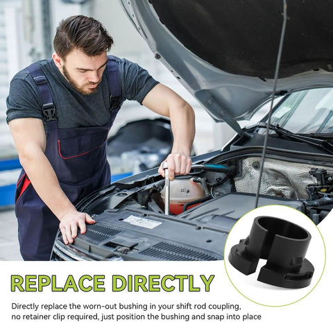Mechanic installing Volkswagen Vintage Air Cooled Shift Rod Bushing Bolt In Upgrade For Beetle 1960 1979 Super Beetle