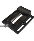Flat Drill Press Vise 4 Inch For Home Shop Use Heavy Duty Malleable Cast Steel Body With Powder Coat Finish and Reinforced Base