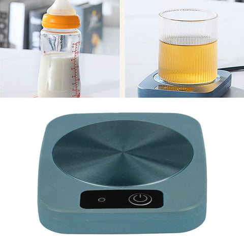 Smart Coffee Mug Warmer Keeps Your Morning Brew Cozy At Steady 131 Degrees With Usb Powered Thermal Control Solid Choice For Desk Office Or Car Setup Coffee Enthusiasts Stoked On Consistent Heat In Green, portable and spill-resistant design.