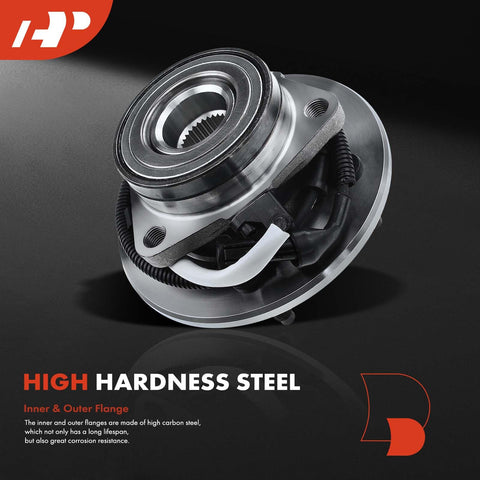 2 Pack Front Wheel Bearing And Hub Assembly With ABS For Ford F150 1997 1998 1999 2000 4WD And 5 Lug Wheel Hub Replacement Set