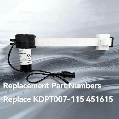 Heavy-Duty Aluminum Linear Actuator Motor for Kaidi KDPT007-115 Lift Chairs and Limoss 451615 Replacement shown