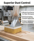 Clean Sweep Cnc Vacuum Brush 100Mm By 1M Length For Milling And Engraving Gear connected to CNC machine for dust control
