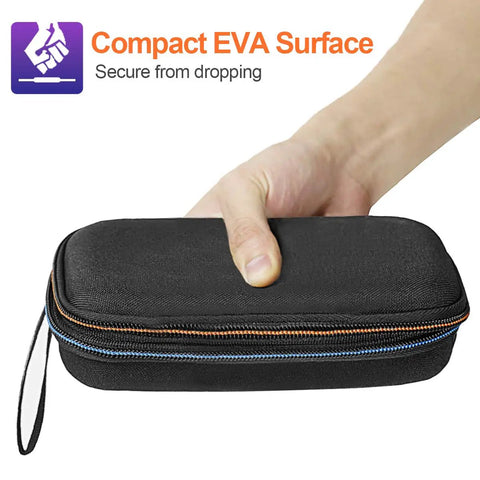 Hand holding Rugged EVA Hard Travel Case For BT-100 Series Handheld Anemometer Protection with compact EVA surface
