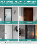 Install options for Anti Theft Angle Mount For Blink Video Doorbell 2025 2nd Gen showing on glass, laminate, wall, and metal surfaces