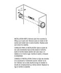 Illustration of Closet Pole Sockets For One And Three Eighths Inch Poles White Plastic Mounts 2 Pack Solid Brackets with installation guide