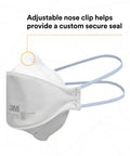 N95 Disposable Respirator 440 Pack, Individually Wrapped, 3 Panel Flat Fold Design with adjustable nose clip and straps