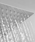 Close-up of 12 Inch Square Rain Shower System with 2 in 1 Handheld Showerhead Easy Install Wall Mounted Shower Faucet