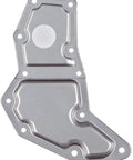 Metallic automatic transmission filter with holes, part of Automatic Transmission Filter Kit With OE Quality Filtration And Pan Gasket