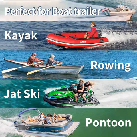 Heavy Duty Boat Trailer Transom Strap 2 Inch By 48 Inch Tie Down Straps With Quick Release Buckle Marine Grade 1200 Lb Capacity Keeps Stern Secure On Trailer Vinyl Coated Hooks Ships From USA suitable for various boats