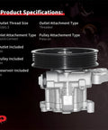 Power Steering Pump For Mercedes-Benz CL550 2009 2010 CLS550 2007 2011 E350 2007 2009 S550 2007 2009 E550 2008 2009 GL450 2007 2012