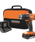 18V Cordless One Half Inch Drill Driver Kit With 2.0Ah Battery And Charger Renewed Refurbished Power Tool Set, case included