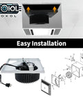 Upgraded Replacement Motor Assembly For Bathroom Exhaust Fans Compatible With Broan NuTone 676 684-D 2684F-A installation guide