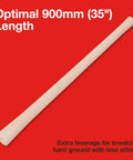 Beefy Wooden Pickaxe And Mattock Handle 35 Inch 900mm Kiln Dried Beech Heavy Duty Yet Lightweight Fits Most Standard Heads