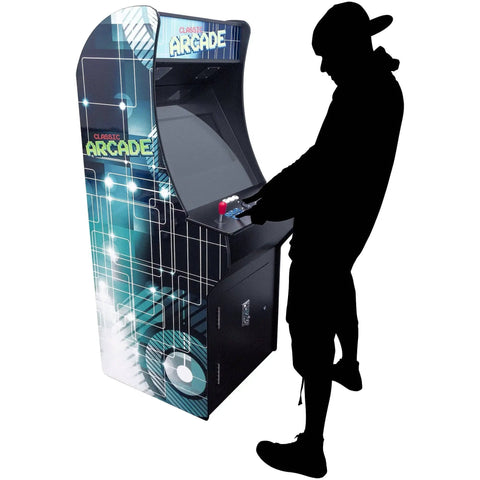 Full Size Pro Grade Arcade Cabinet With 3000 Classic Games 22 Inch LCD Screen Sanwa Joysticks Trackball Dual Player Setup