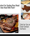 Wood Wax Finish For Raw Wood Surfaces That Delivers A Rich Slick Look On Cutting Boards Bowls Butcher Blocks And Unfinished Furniture