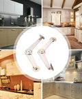 Two Piece Adjustable Cabinet Hinge Set For Heavy Duty Doors Lift Support with kitchen setups