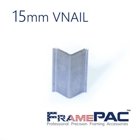 15mm Heavy Duty V Nails For Hardwood Picture Frames And Tight Corner Wedges To Secure Your Woodwork Featuring Built Like A Tank Engineering.