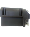 Side view of Road Ready Heavy Duty Portable Hand Washing Station featuring a 6.6 gallon tank and secure valve for outdoor use.
