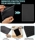 Hands peeling protective film from Pro Grade Magnetic Die Cutting Shim And Cutting Pads Kit 9x6 Inch Magnetic Mat for crafts.