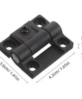90 Degree Adjustable Torque Friction Door Hinge For Cabinets And Closets Built Tough Space Saving Plastic Cabinet Hinge With Reinforced Bearing Universal Fit For Kitchen Cabinets Desks And More 1 Pair close-up