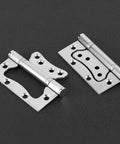 Stainless Steel Silent Hinge For Home Wood Doors No Slotting Needed Easy Install Heavy Duty Load Bearing For Furniture Hardware Fitting 10.2 Cm Rust Resistant Built To Last