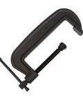 Brute Force C Clamp Heavy Duty With Seven And Three Quarters Inch Opening Two And Five Eighths Inch Throat Twelve Thousand Five Hundred Pounds Clamping Force Model 108 With Swivel Perma Pads And Full Length Square Spindle Built To Last