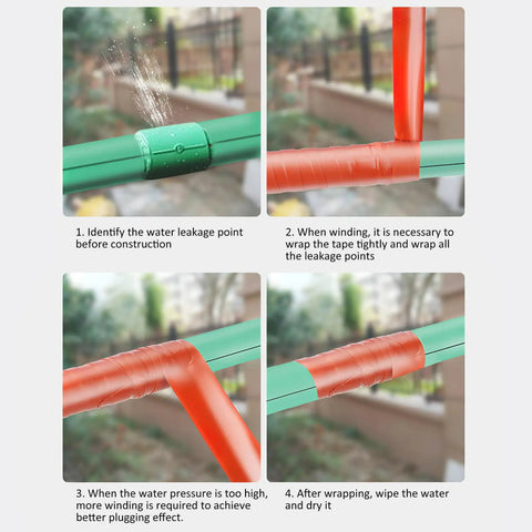 Heavy Duty Waterproof Seal Tape 5 Pack For Outdoor Use Leak Stop Pipe Repair Duct Tape For PVC PPR Metal Rugged Plastic