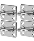 Bulletproof M8 Stainless Steel Pad Eye Plate With 4 Hole Design features four sturdy brackets for secure ceiling and wall mounting.