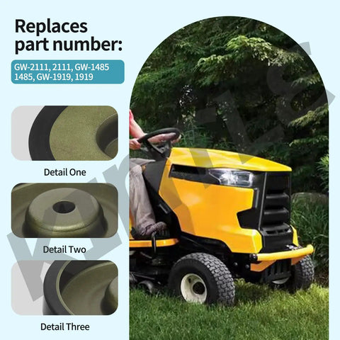 Swap-In Reverse Disc For Horse Tiller 3 3/4 Inch Replacement Part With Rubber And Metal Build, Compatible With Troy-Bilt Tillers