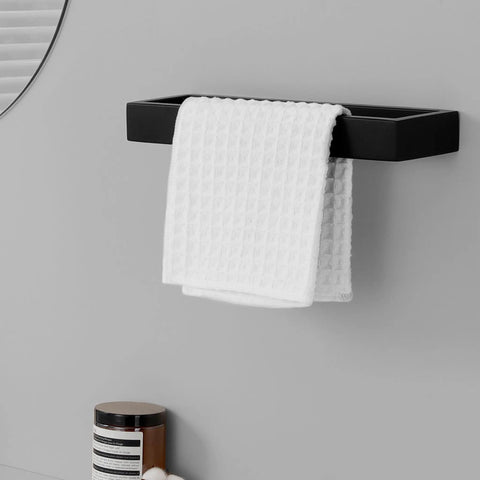 Matte Black 10 Inch Towel Bar Wall Mount For Bathroom Made From SUS304 Stainless Steel with towel hanging