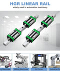 600mm HGR20 Linear Guide Rail Kit With 2 Rails And 4 HGH20CA Bearing Blocks for CNC motion in printers and machines.