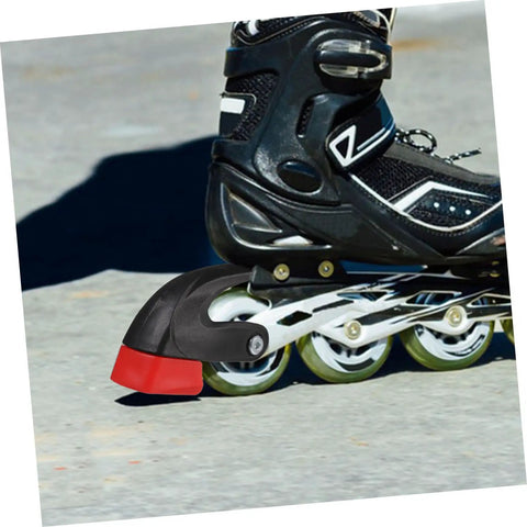 Quad Skates Toe Guards Inline Skate Brake System Replacement Kit With Toe Stops Safety Brake Pad Easy Install Screws