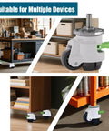 Heavy Duty Stem Leveling Casters Set Of 4, 2200 Lbs Load Capacity, Adjustable Leveling Feet, attached to furniture