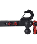 Tri Ball Hitch Mount With Matte Black Finish For 1 7/8, 2, And 2 5/16 Inch Balls, 360 Degree Swivel Base, 2 Inch Receiver, Multi Fit Tow Hitch