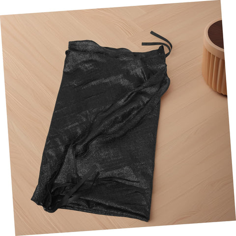 Black folded trampoline sun shade canopy cover for outdoor backyards and parks UV protection weather resistant top replacement easy fold
