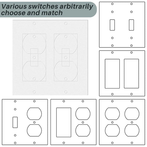 White 20 Pack Wall Outlet Gasket Seals Foam Insulation For Electrical Outlet Plates And Switch Covers Weatherproof Sealer