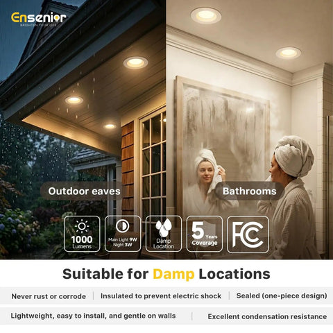 Top Shelf 12 Pack 5 And 6 Inch 5Cct Led Recessed Downlights Featuring Smooth Glowy Upgrade And Zero Glare Night Light For Hassle Free Ceiling Retrofit Vibes