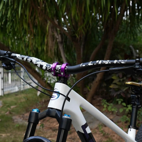Mountain Bike Handlebar 31.8mm Clamp 780mm Cuttable Width With 35/50/70/90/120mm Rise Options Lightweight T6 Aluminum Black