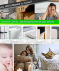 Clear Self Adhesive Cabinet Bumpers Shield Furniture From Harsh Door Slams And Cut Down Household Noise Soft Silicone Rubber Pads in use at home.