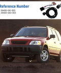 Main Relay Conversion Kit With Kill Switch For Honda Civic CRV Integra Accord And Prelude 1990s To 2002 shown with red SUV