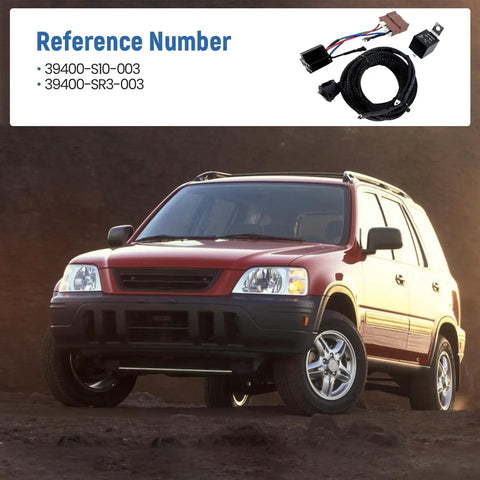 Main Relay Conversion Kit With Kill Switch For Honda Civic CRV Integra Accord And Prelude 1990s To 2002 shown with red SUV