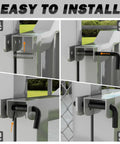 Heavy Duty Trailer Gate Spring Latch Kit With Extra Pins 2 Pack For Carry On And Utility Trailers installation steps