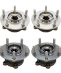 Drop In Front And Rear Wheel Bearing And Hub Assembly Set For 2013 Through 2021 Mazda CX 5 AWD And 2022 CX 5 with two front units