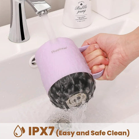 Total Game Changer For Your Morning Grind With This 12 Oz Self Heating Smart Mug washing under faucet for easy cleaning.