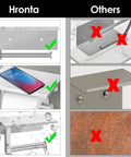 Comparison of Toilet Paper Holder With Marble Shelf, Stainless Steel Wall Mount, and other models, highlighting design and function differences.